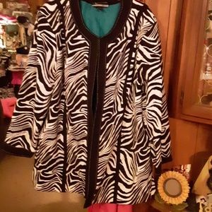 Jacket zebra coat